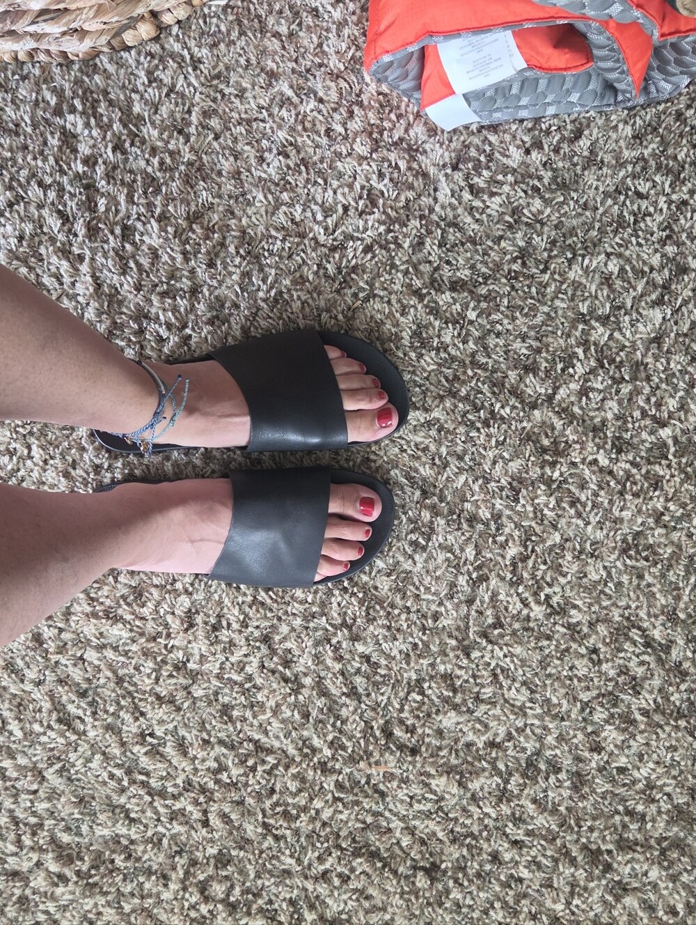 Vans Black Slide Sandals